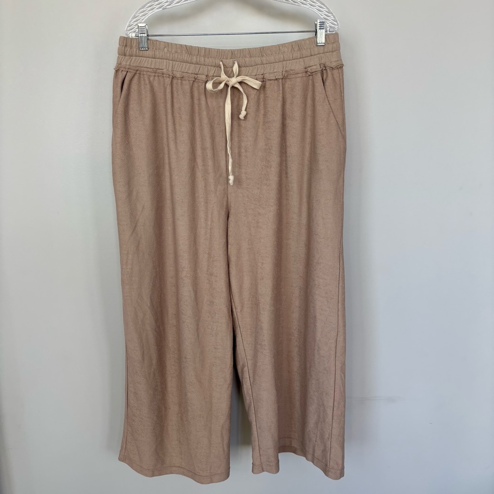 Kervology Wide Leg‎ Elastic Waist Pants Size 1X NWT